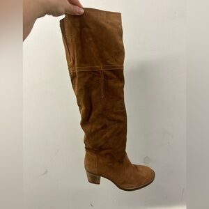 Aldo genuine Suede Knee-High Boots over the knee western cowboy festival